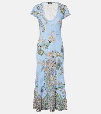 Printed cotton-blend midi dress | Etro