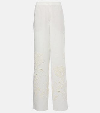 Pantalon ample Beauty brodé en lin | Dorothee Schumacher