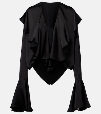 Ruffled bodysuit  | Norma Kamali