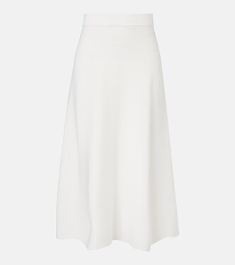 Lazio crêpe midi skirt | Max Mara