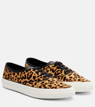 Minimalist animal-printed leather sneakers | Aquazzura