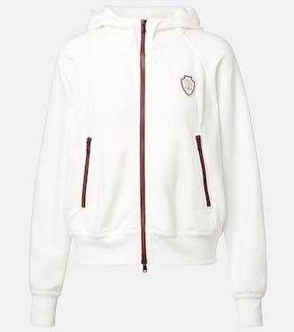 Cotton-blend piqué hoodie | Brunello Cucinelli
