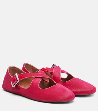 Calf hair ballet flats | Alaïa