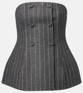 Double-breasted striped top | Carolina Herrera