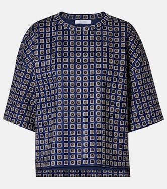 Notizia printed jersey top | Max Mara