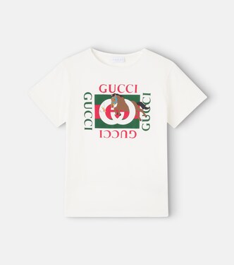 X Euan Roberts T-Shirt aus Baumwoll-Jersey | Gucci Kids
