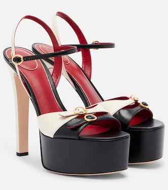 Crasher leather platform sandals | Valentino Garavani