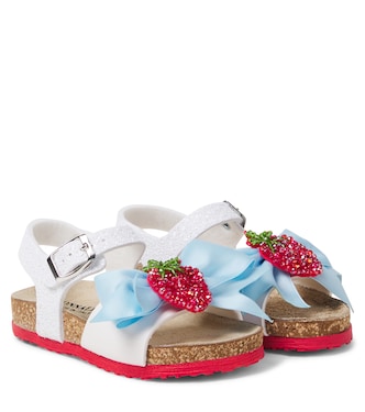 Verzierte Sandalen mit Leder | Monnalisa