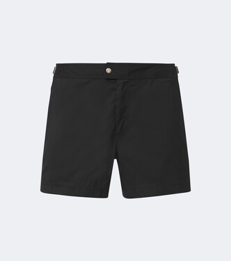 Technical poplin swim trunks | Tom Ford
