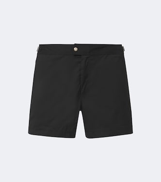 Technical poplin swim trunks | Tom Ford