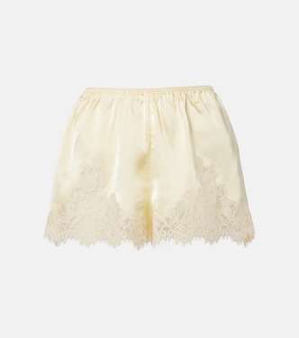 Iona 레이스 트리밍 실크 쇼츠 | Dôen