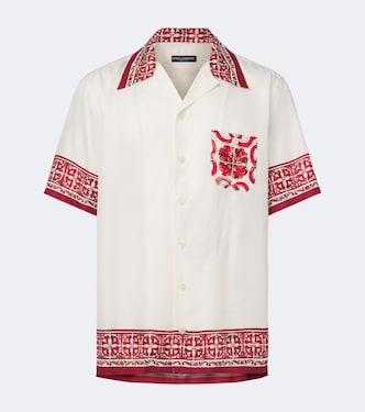 Hemd Majolica aus Seiden-Jacquard | Dolce&Gabbana