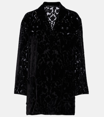 Camicia in velour | Gucci