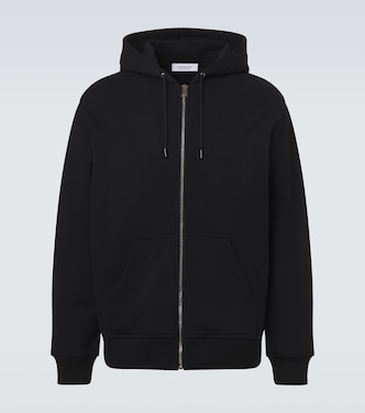 Logo cotton fleece zip-up hoodie | Givenchy