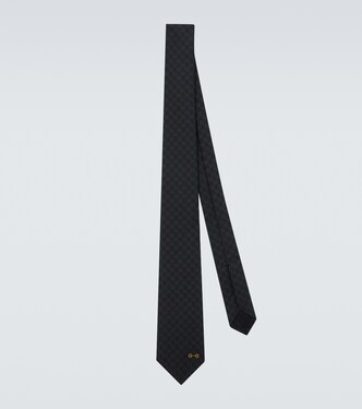 GG jacquard silk tie | Gucci