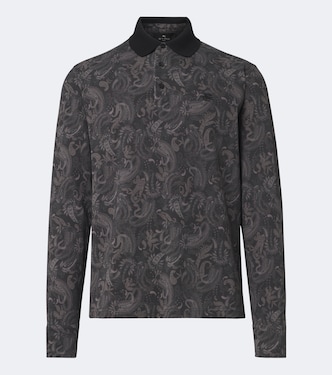 Printed cotton piqué polo shirt | Etro