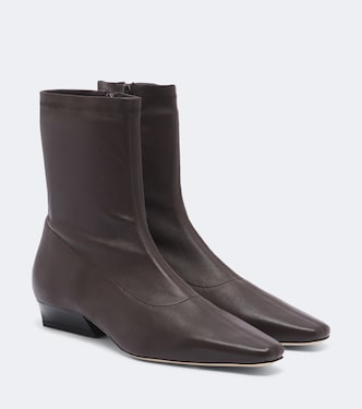 Wally leather ankle boots | Staud