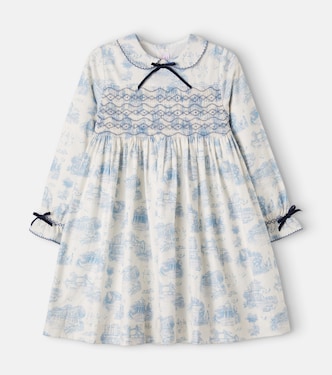 Alice smocked floral cotton dress | La Coqueta