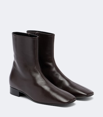 Cindy leather ankle boots | The Row