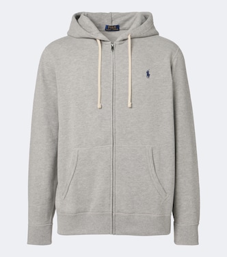 Pony cotton-blend fleece zip-up hoodie | Polo Ralph Lauren