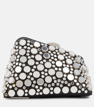 Midnight Mini studded leather clutch | The Attico