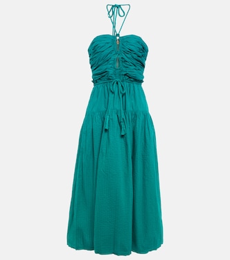 Emmaline halterneck cotton poplin midi dress | Ulla Johnson