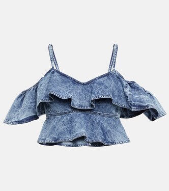 Cropped-Top Voloteo aus Chambray | Marant Etoile