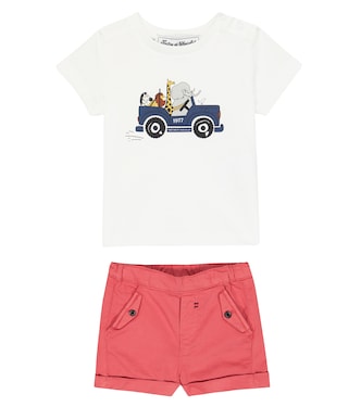 Bebé - camiseta y shorts de algodón | Tartine et Chocolat