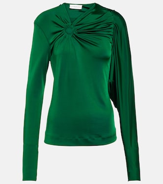 Gathered jersey top | Victoria Beckham