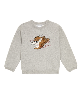 Tonino embroidered cotton jersey sweatshirt | Bonpoint