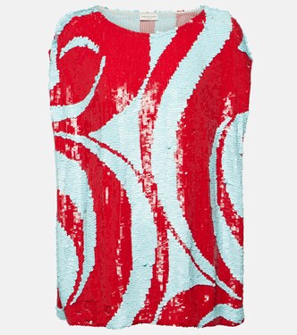 Sequined top | Dries Van Noten