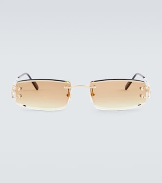 Signature C de Cartier rectangular sunglasses | Cartier Eyewear Collection