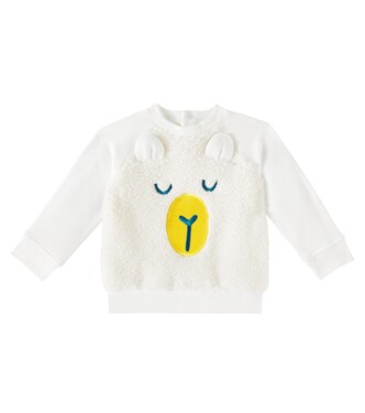 Baby cotton faux shearling sweatshirt | Stella McCartney Kids