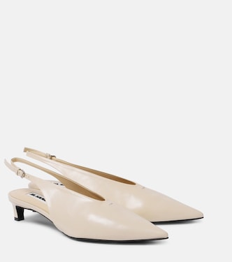 Leather slingback pumps | Jil Sander