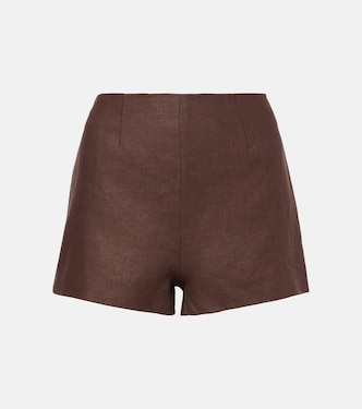 Lila linen shorts | Faithfull