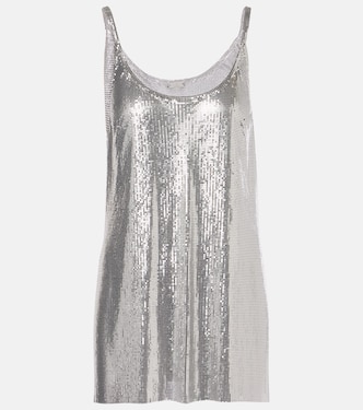 Top aus Metall-Mesh | Rabanne