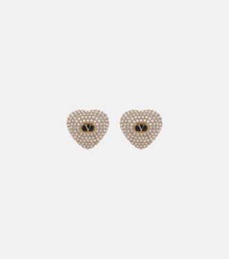 Cuore XS embellished stud earrings | Valentino