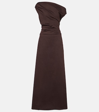 Phare one-shoulder cotton maxi dress | Staud