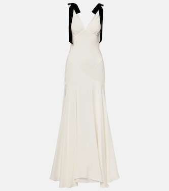 Robe longue en crêpe de soie | Rodarte