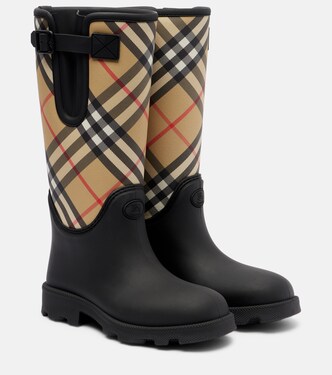 Marsh Burberry Check rain boots  | Burberry