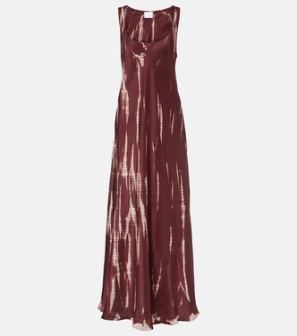 Tie-dye silk maxi dress | Anna Kosturova