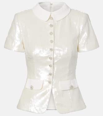Top mit Pailletten | Self-Portrait