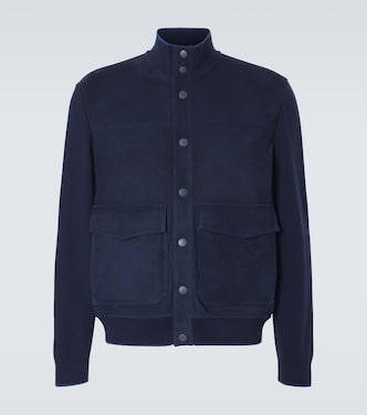 Suede bomber jacket | Canali