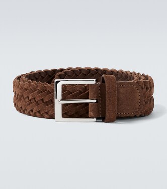 Woven suede belt | Kiton