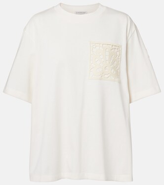 T-shirt oversize brodé en coton | Moncler