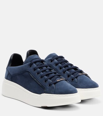 Plateau-Sneakers aus Veloursleder | Max Mara