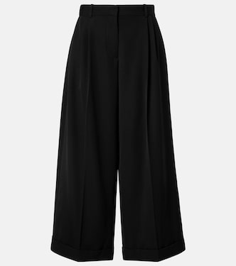Lior wool gabardine wide-leg pants | The Row