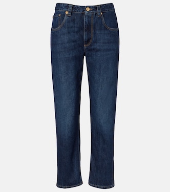 Jeans rectos cropped | Brunello Cucinelli