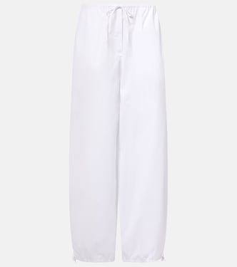 Cotton poplin wide-leg pants | Toteme