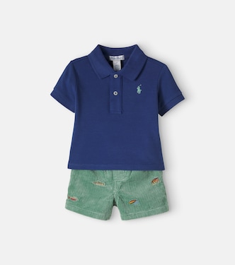 Baby cotton polo shirt and shorts set | Polo Ralph Lauren Kids